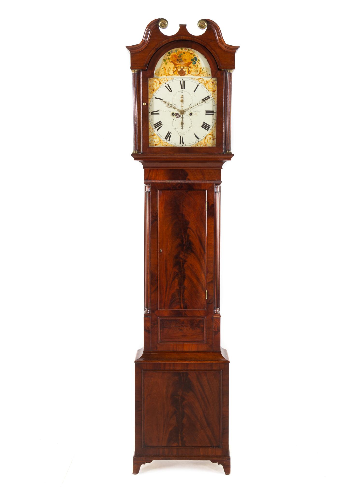 A Scottish Mahogany Tall Case Clock