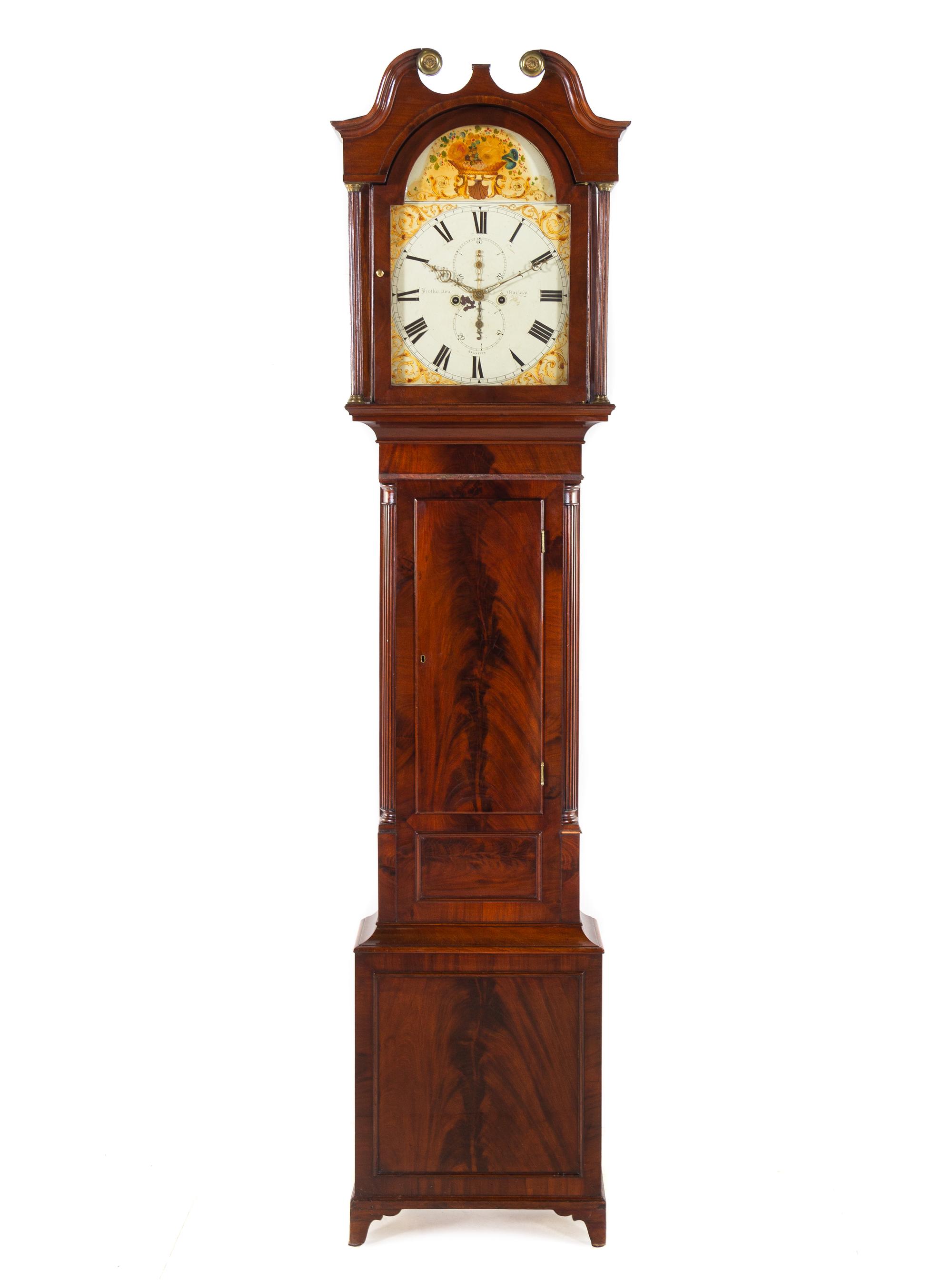 A Scottish Mahogany Tall Case Clock