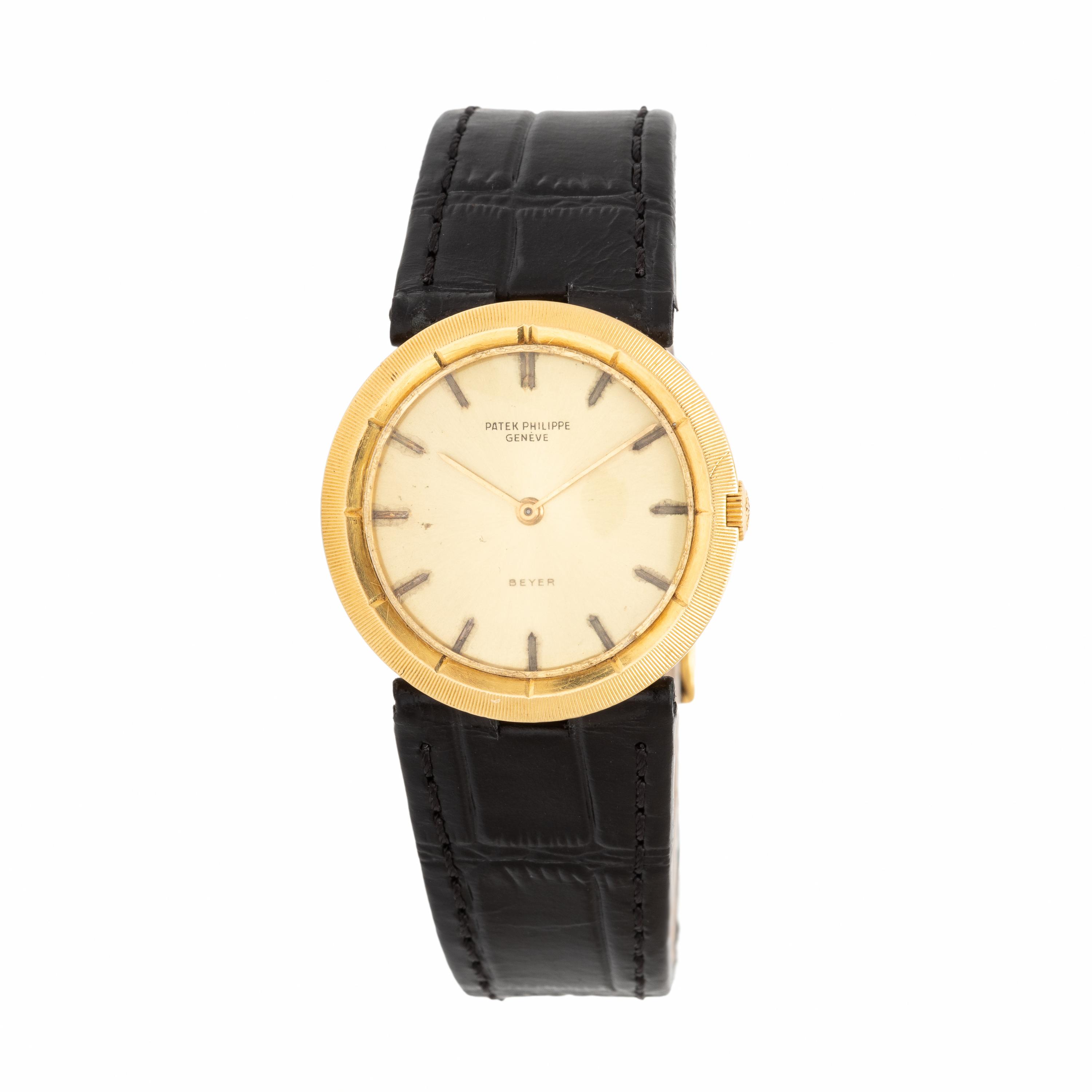 Patek Philippe, Ref. 3457J, 18K Yellow Gold Watch, Retailed by Beyer