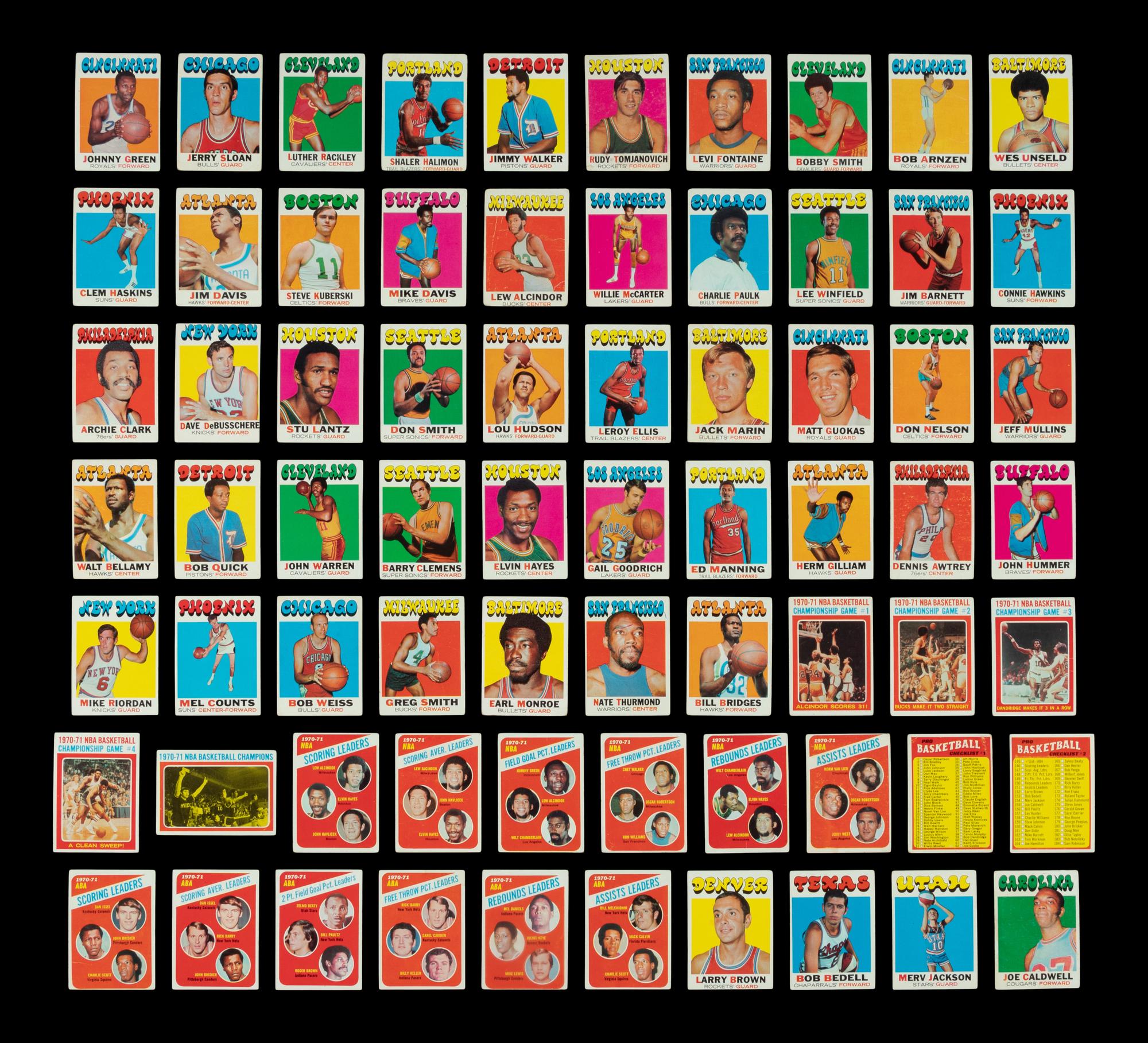 A Near Set of 1971-72 Topps Basketball Cards