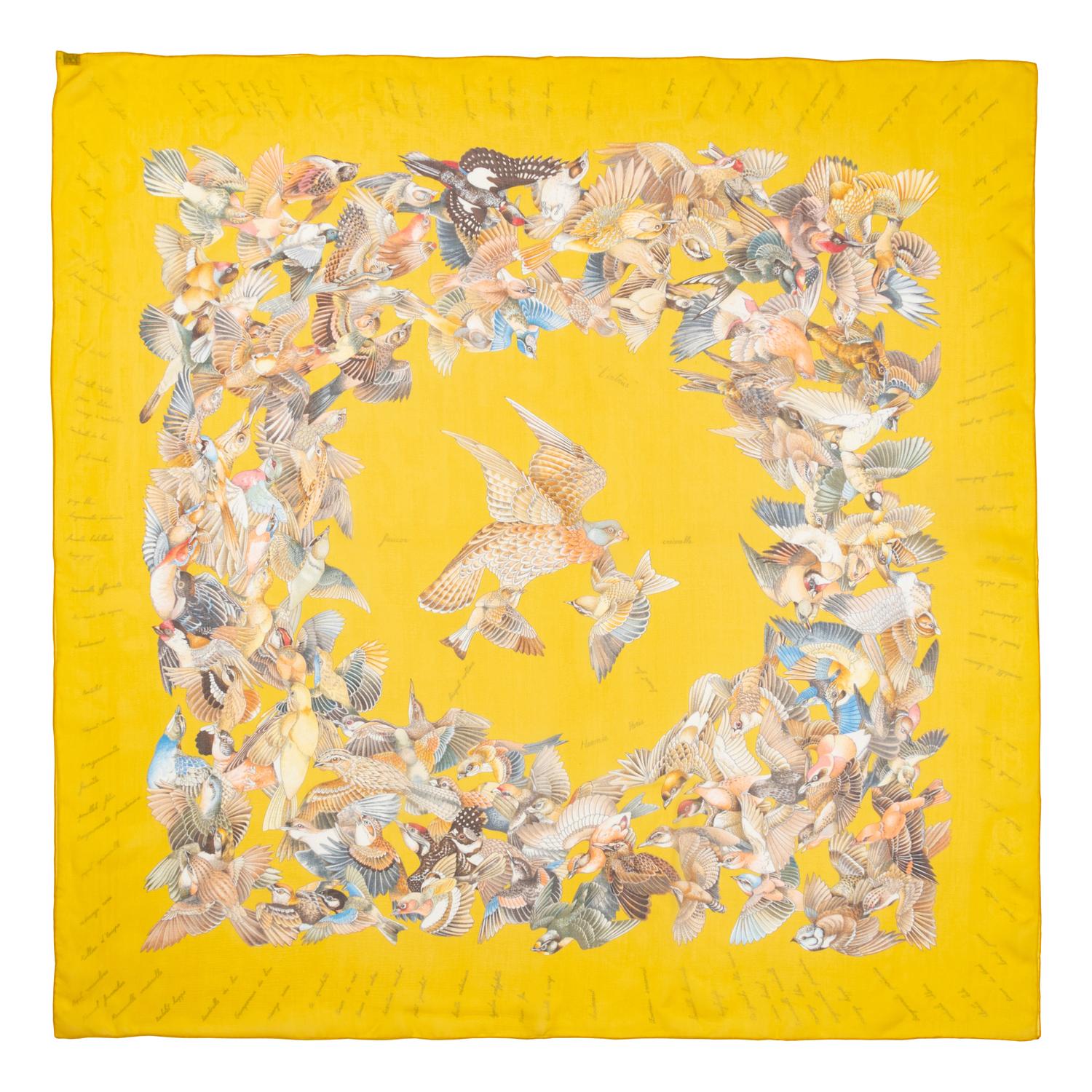 Three Hermès 90cm Silk Chiffon Scarves