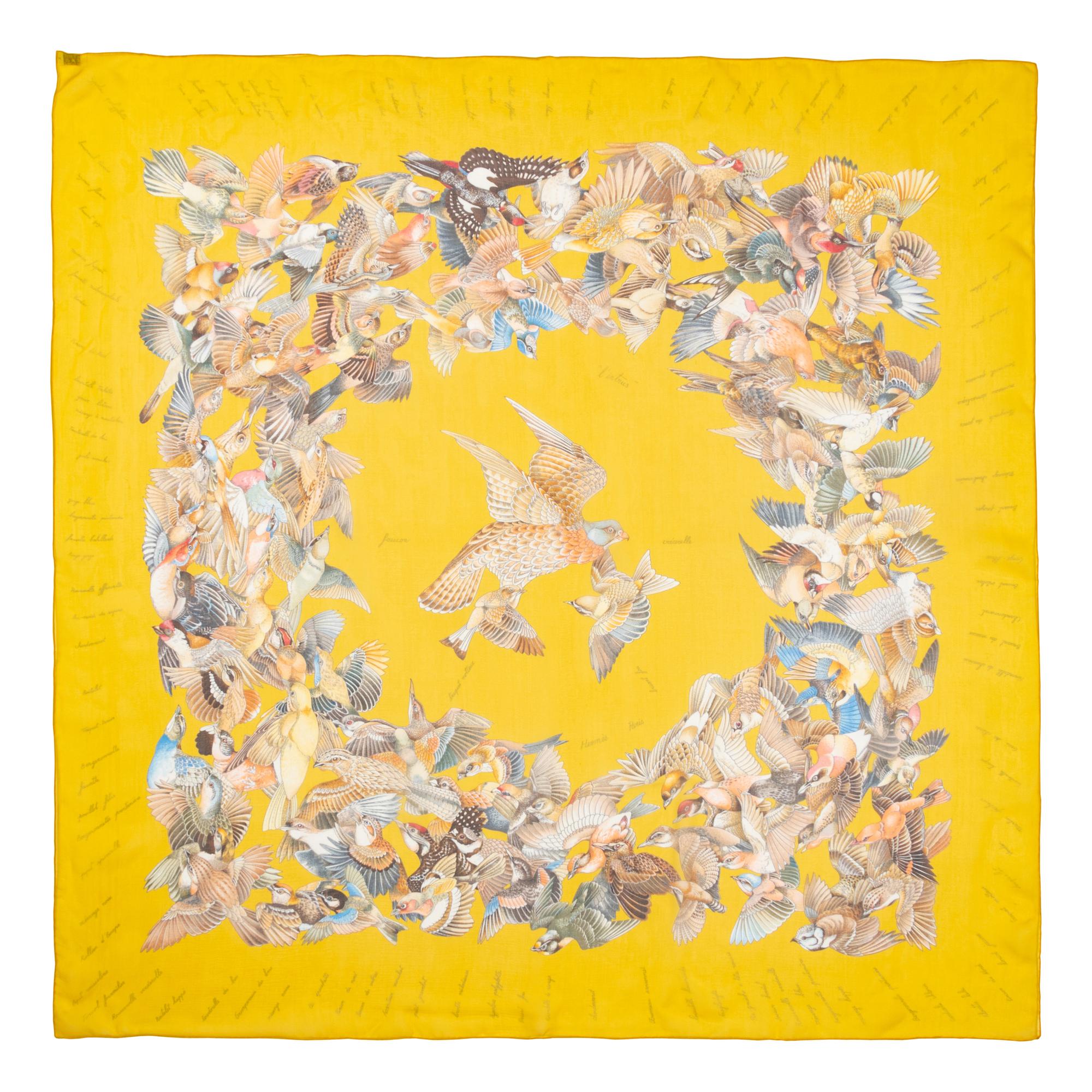 Three Hermès 90cm Silk Chiffon Scarves