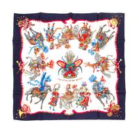 An Hermes Silk Jacquard Scarf, 35 x 35 inches.