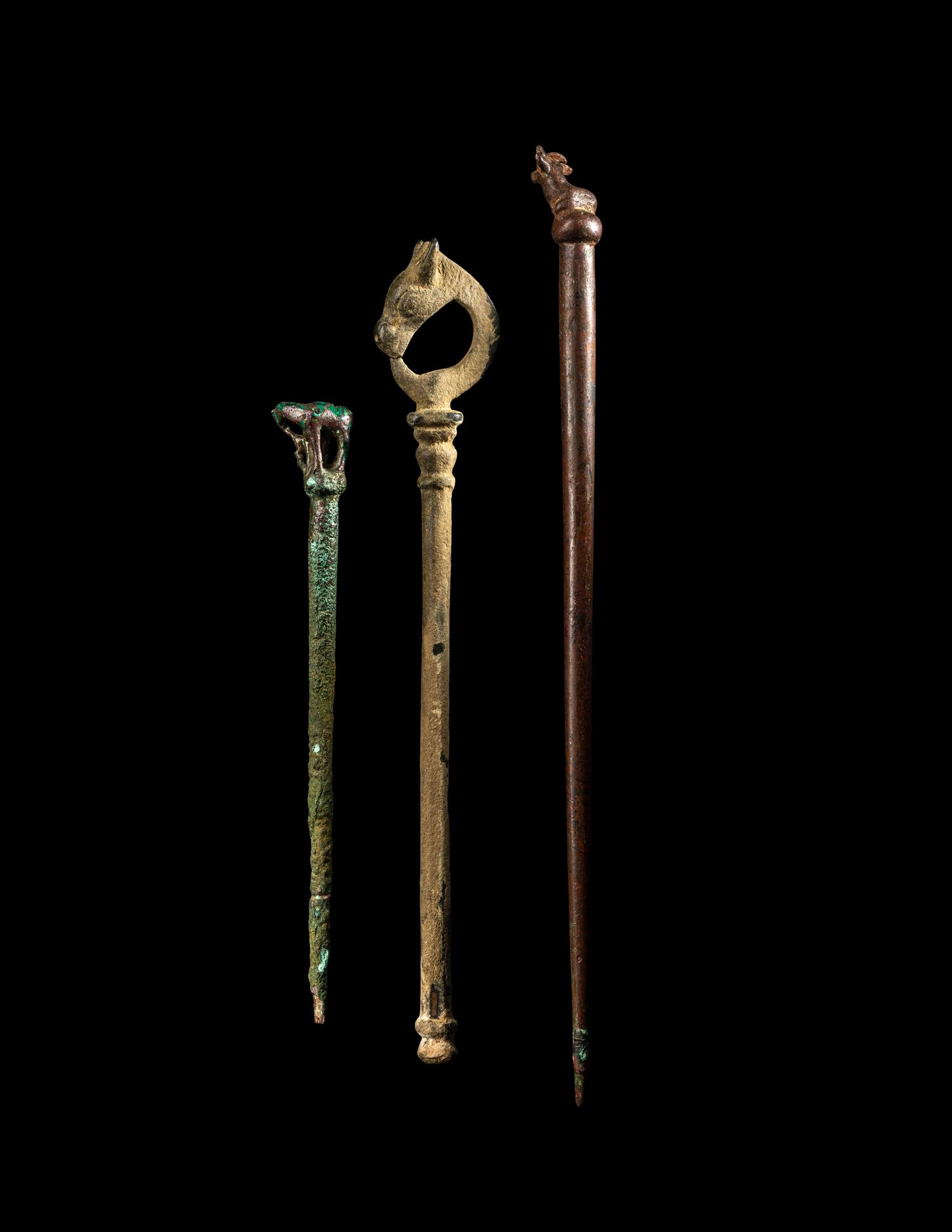 Six Near Eastern and Western Asiatic Bronze Items