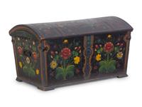 A Norwegian Painted Blanket Chest