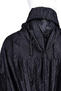 Callot Soeurs Black Silk Taffeta Cape, 1910-20s
