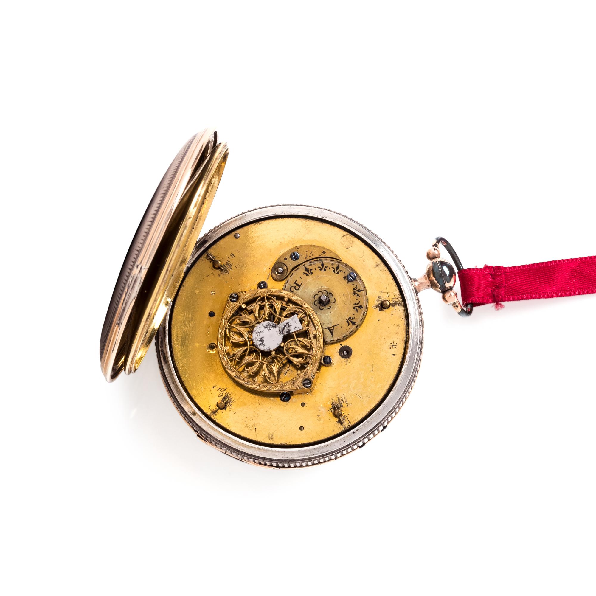 SILVER OPEN FACE POCKET WATCH