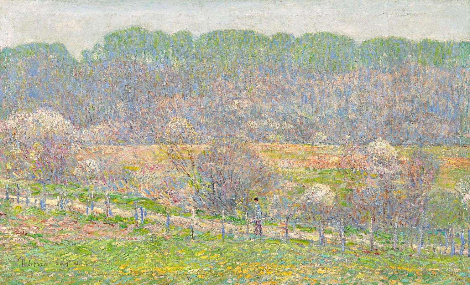 Childe Hassam (American, 1859-1935) - Spring at East Hampton, Egypt Lane