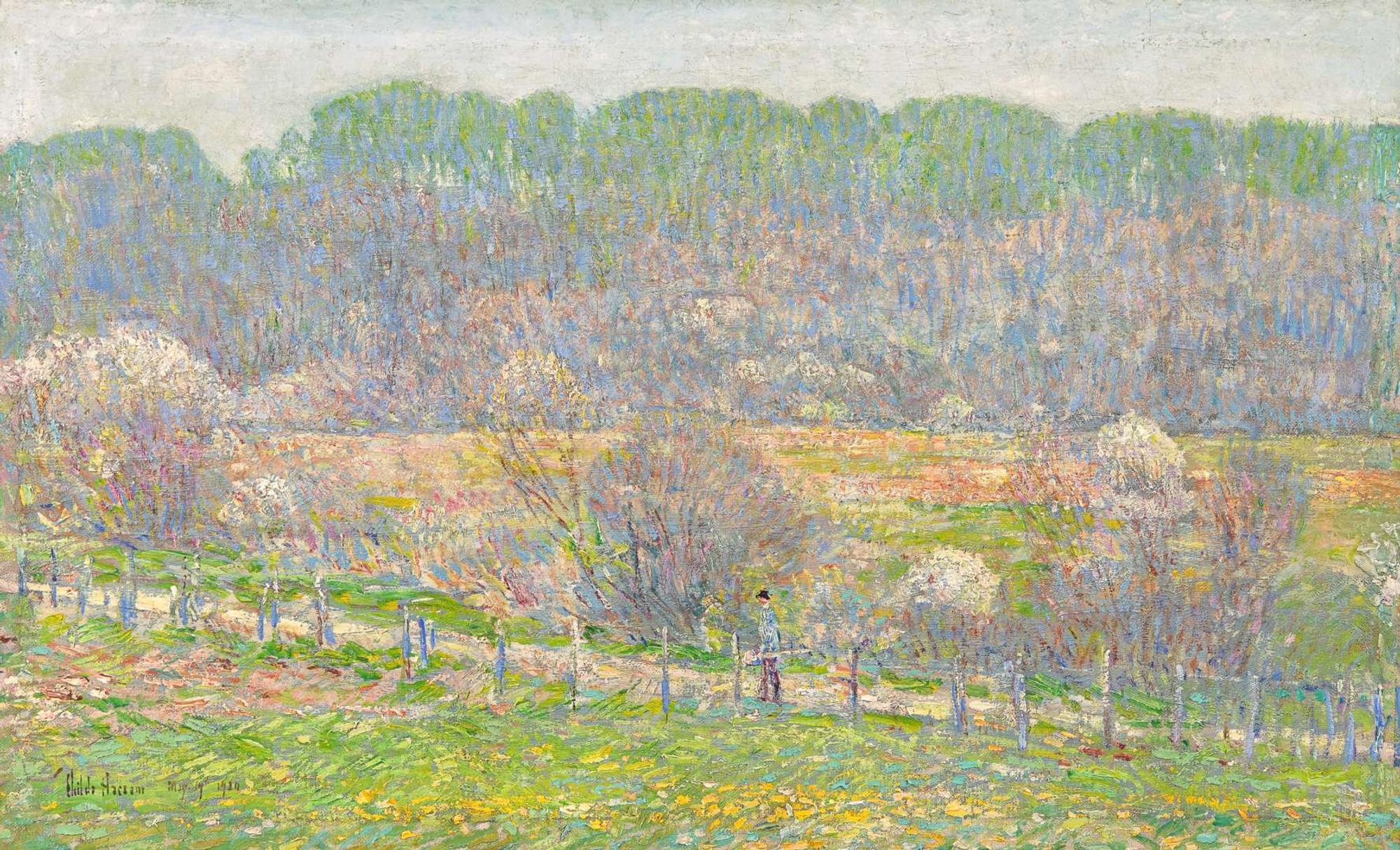 Childe Hassam (American, 1859-1935) - Spring at East Hampton, Egypt Lane