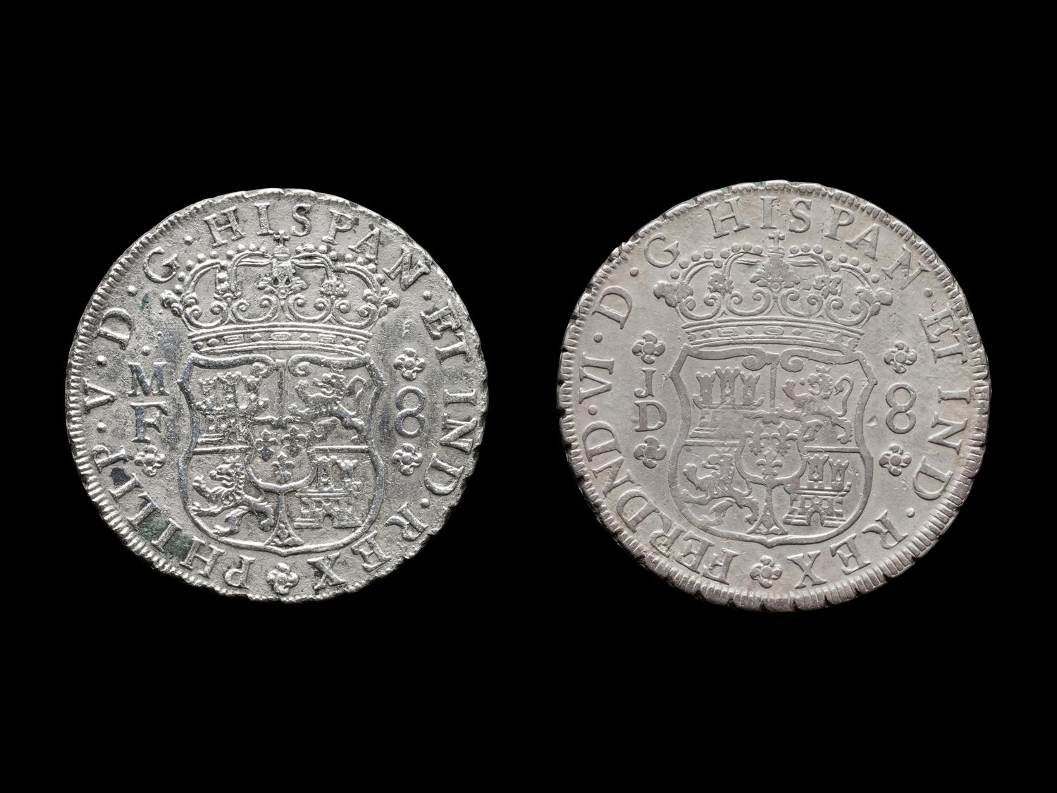 [SPANISH EMPIRE] Two 8-Reales Silver Coins