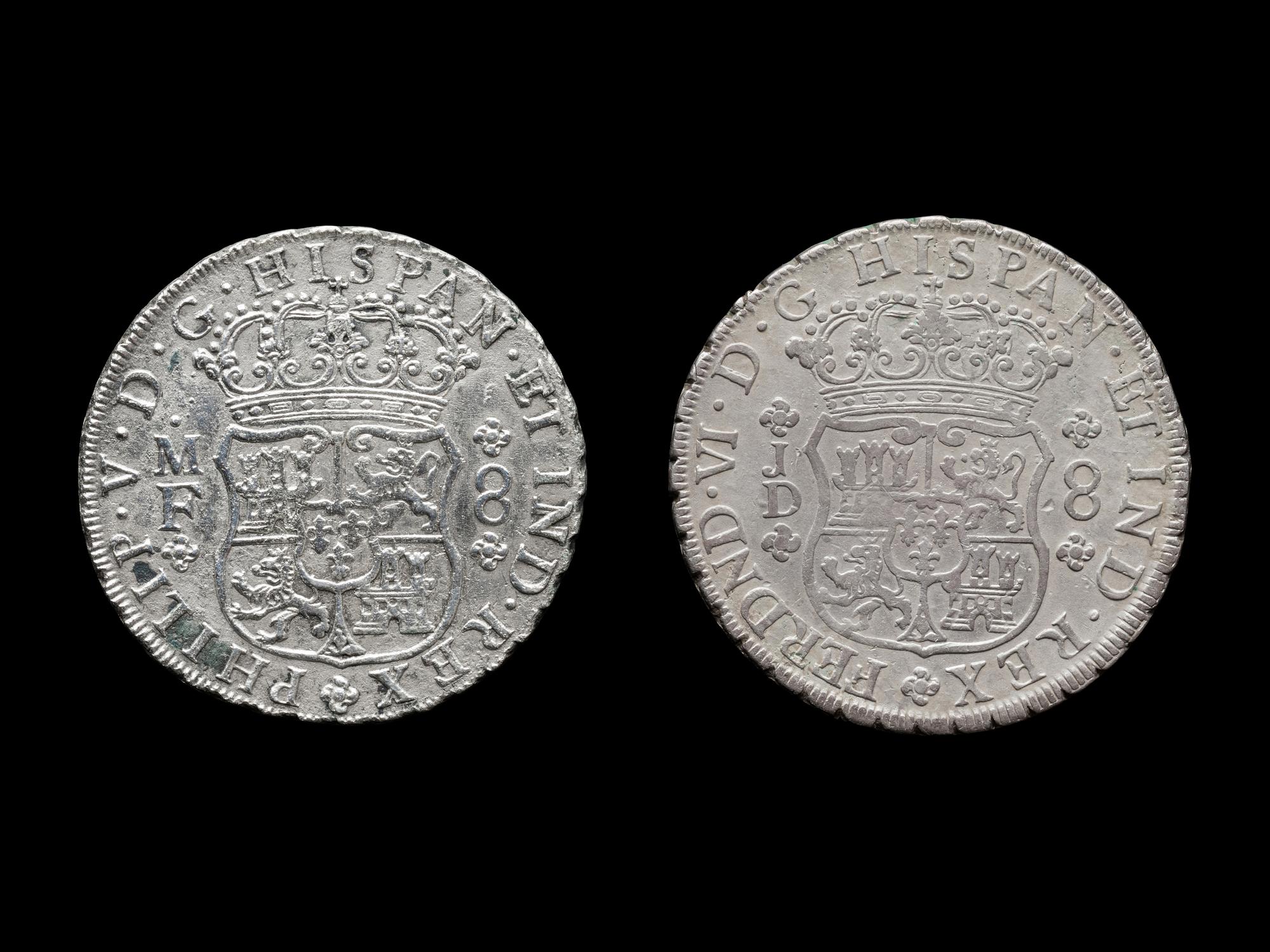 [SPANISH EMPIRE] Two 8-Reales Silver Coins