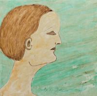 Lee Godie, (American, 1908-1994), Untitled (Profile)