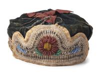 Anishinaabe and Tuscarora Beaded Cotton Caps