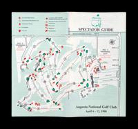 A Group of Masters Golf Tournament Augusta National Spectator Guides and Pairing Sheets Including Tiger Woods' First Appearance,