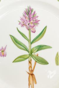 A Set of Four Royal Copenhagen Flora Danica Porcelain Plates