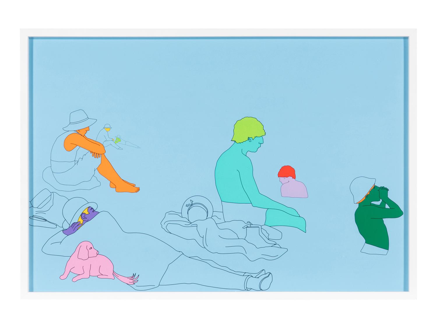 Deconstructing Seurat (blue) 1, 2004