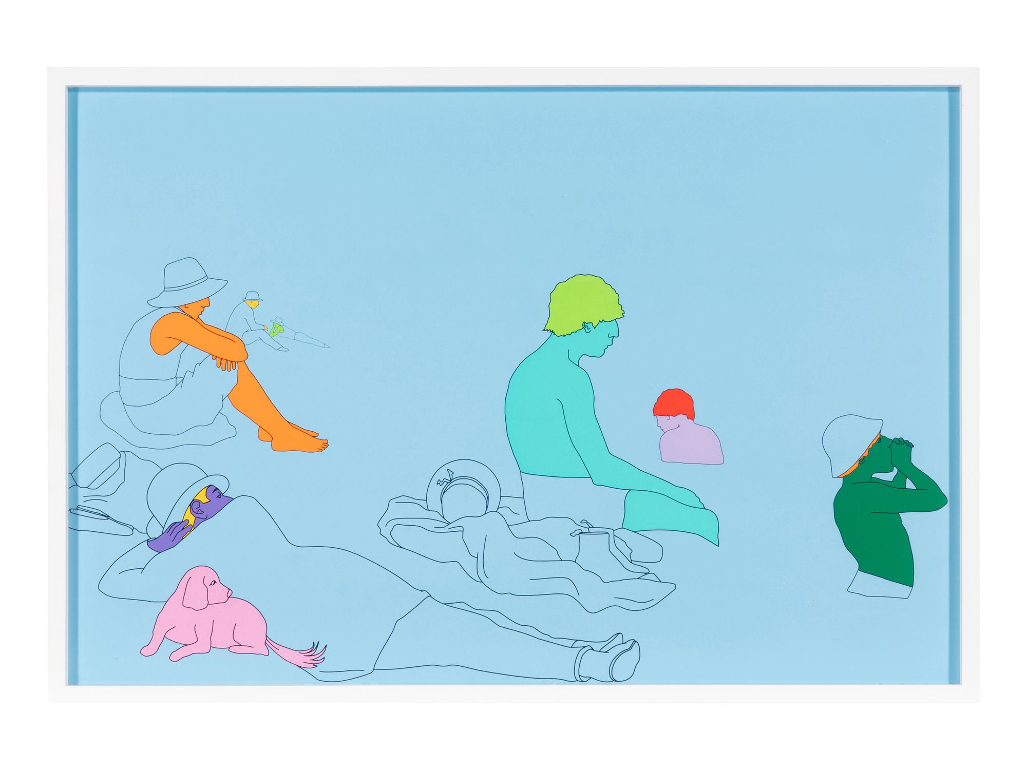 Deconstructing Seurat (blue) 1, 2004