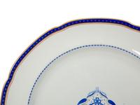 Eighteen Copeland Spode New Stone Lowestoft Style Porcelain Plates
