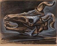 Le Crane De Chevre Sur La Table (Goat's Skull on the Table) — (Spanish, 1881-1973)