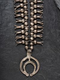 Early Navajo Squash Blossom Necklace, Collected by Hoffman Birney (1891-1958)