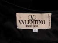 VALENTINO, BLACK VELVET & CHIFFON DRESS