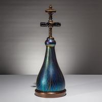 Charles Lotton (American, 1935–2021) — Large Peacock Feather Lamp, 2002