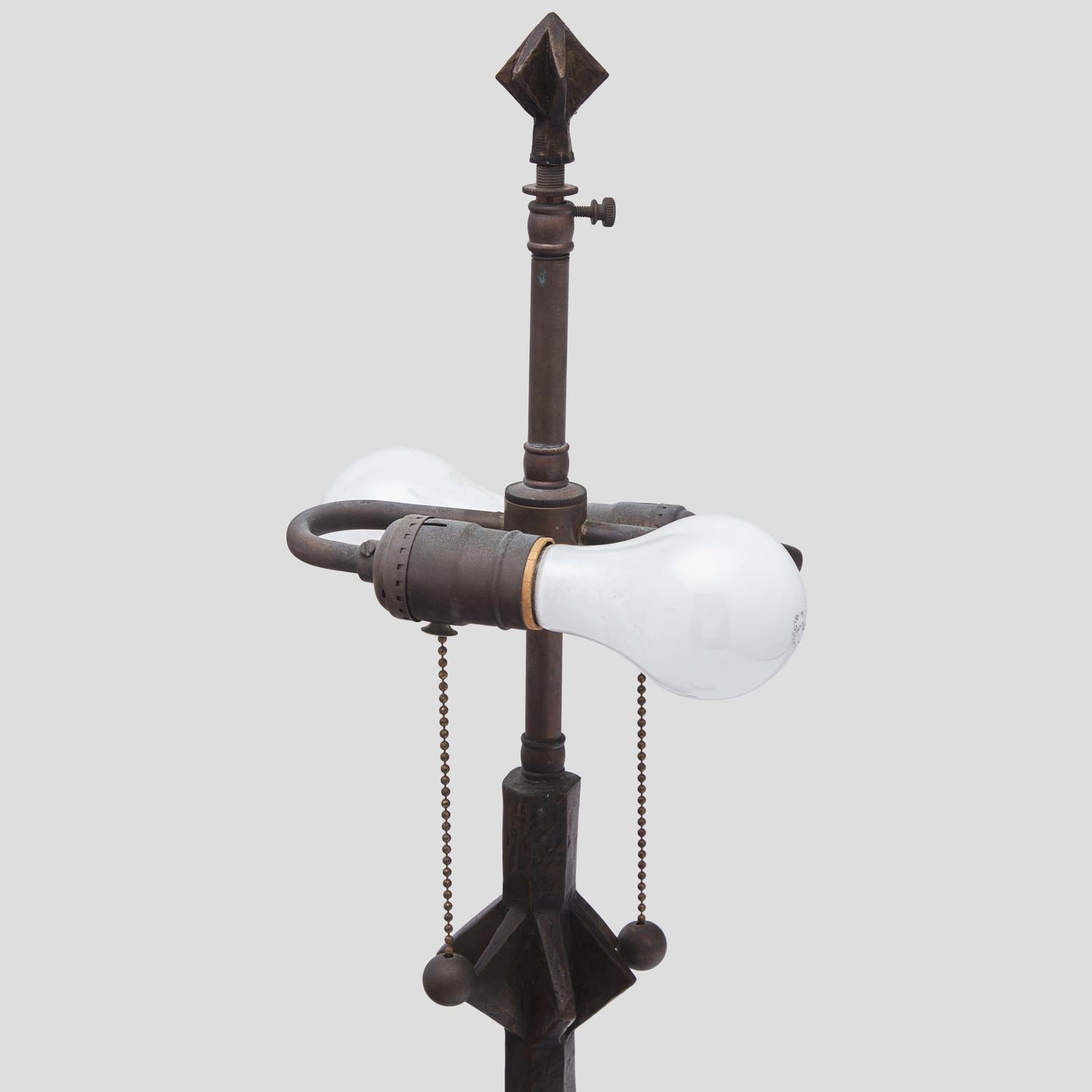 Table lamp by Excalibur Bronze Sculpture Foundry, NY, c. 1970