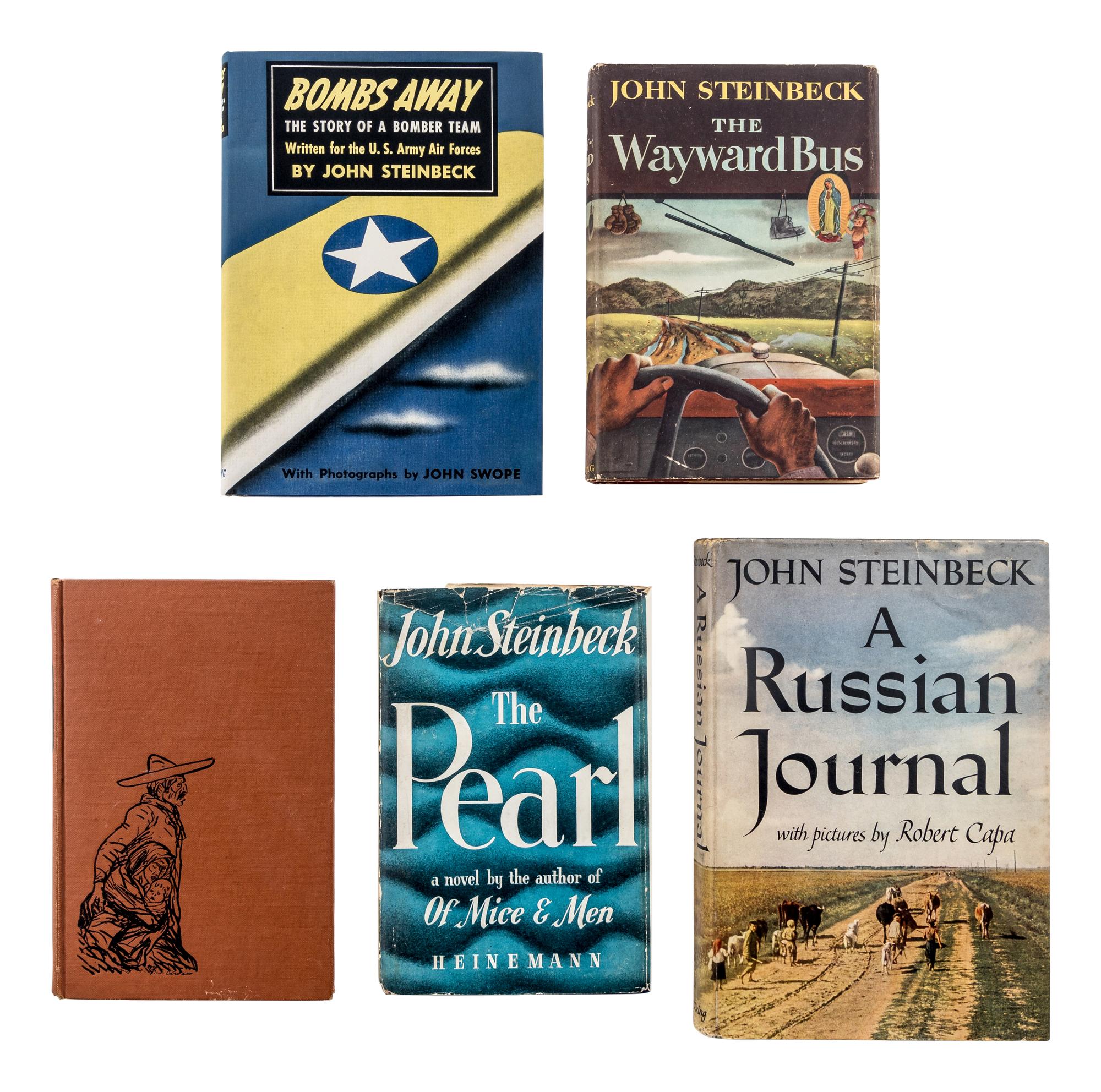 STEINBECK, John (1902-1968). A group of 5 works by Steinbeck, comprising:
