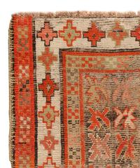 A Sarouk Mat and a Caucasian Mat