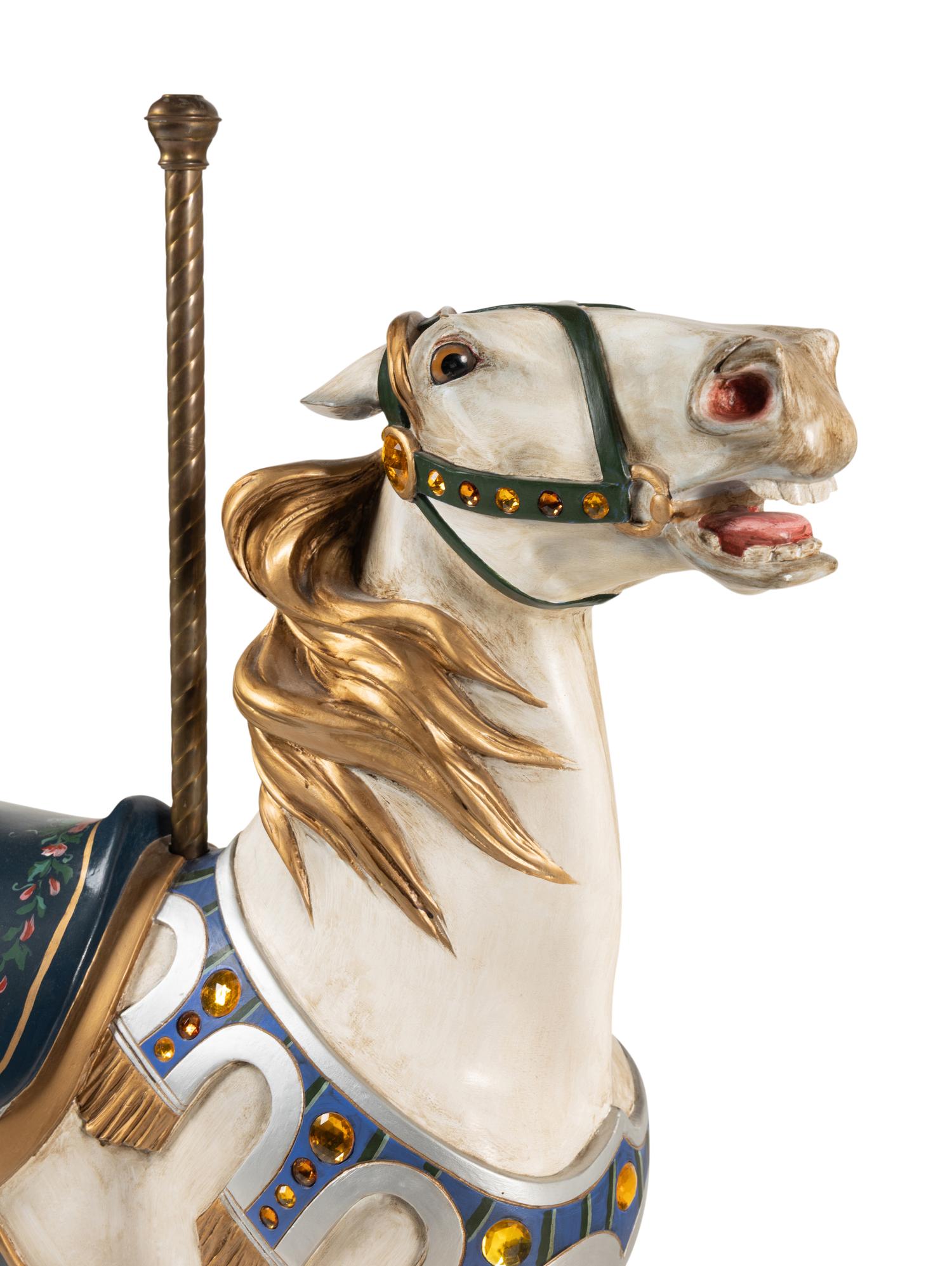 A Painted Composition Carousel Horse