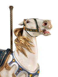 A Painted Composition Carousel Horse