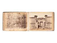 [EARLY PHOTOGRAPHY] Album containing albumen prints of Egyptian scenes and landmarks by various photographers.
