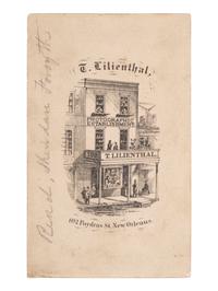 [CIVIL WAR]. CDV featuring General Philip H. Sheridan, General James W. Forsyth, and an unknown civilian. New Orleans: T. Lilienthal, n.d.