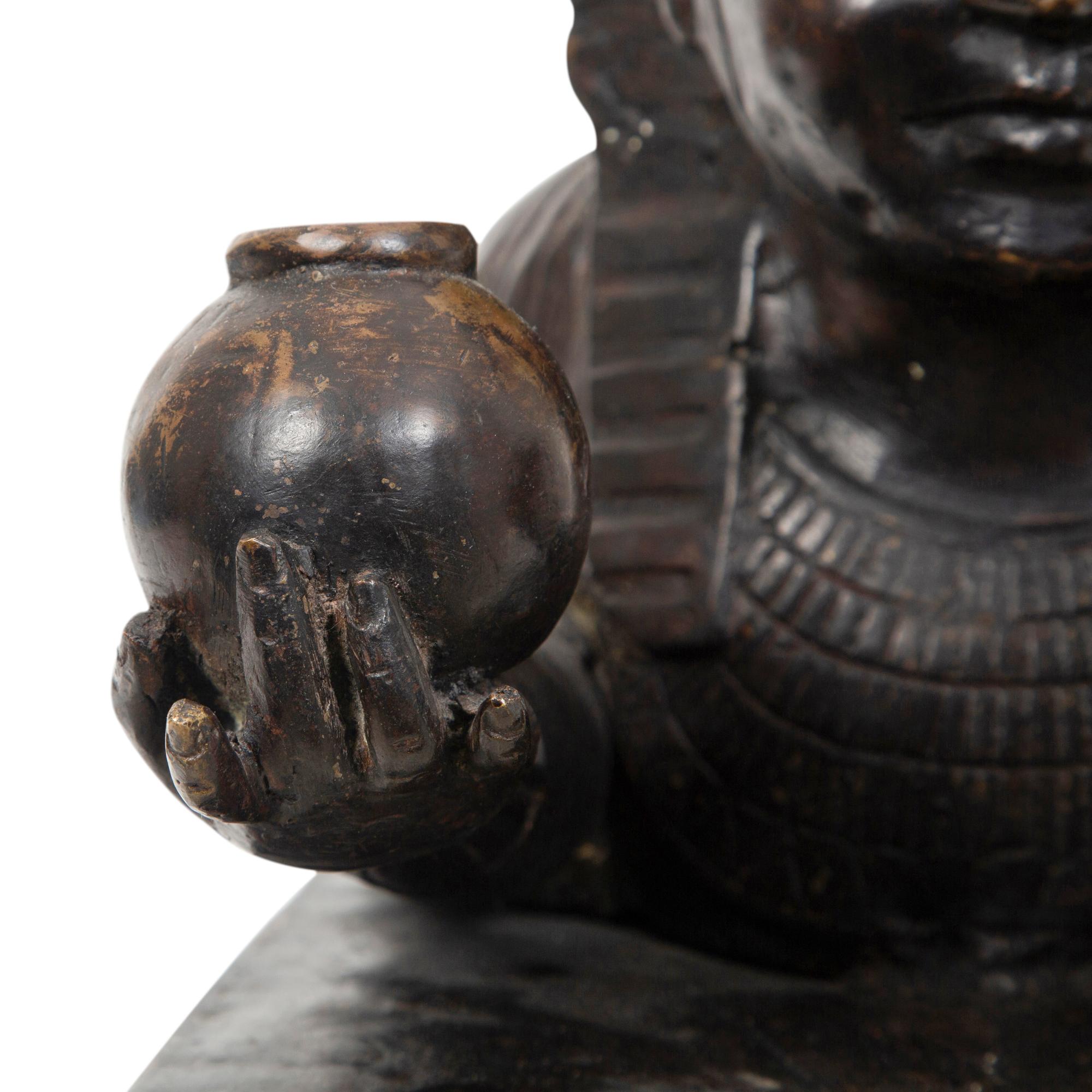 A Continental Bronze Sphinx