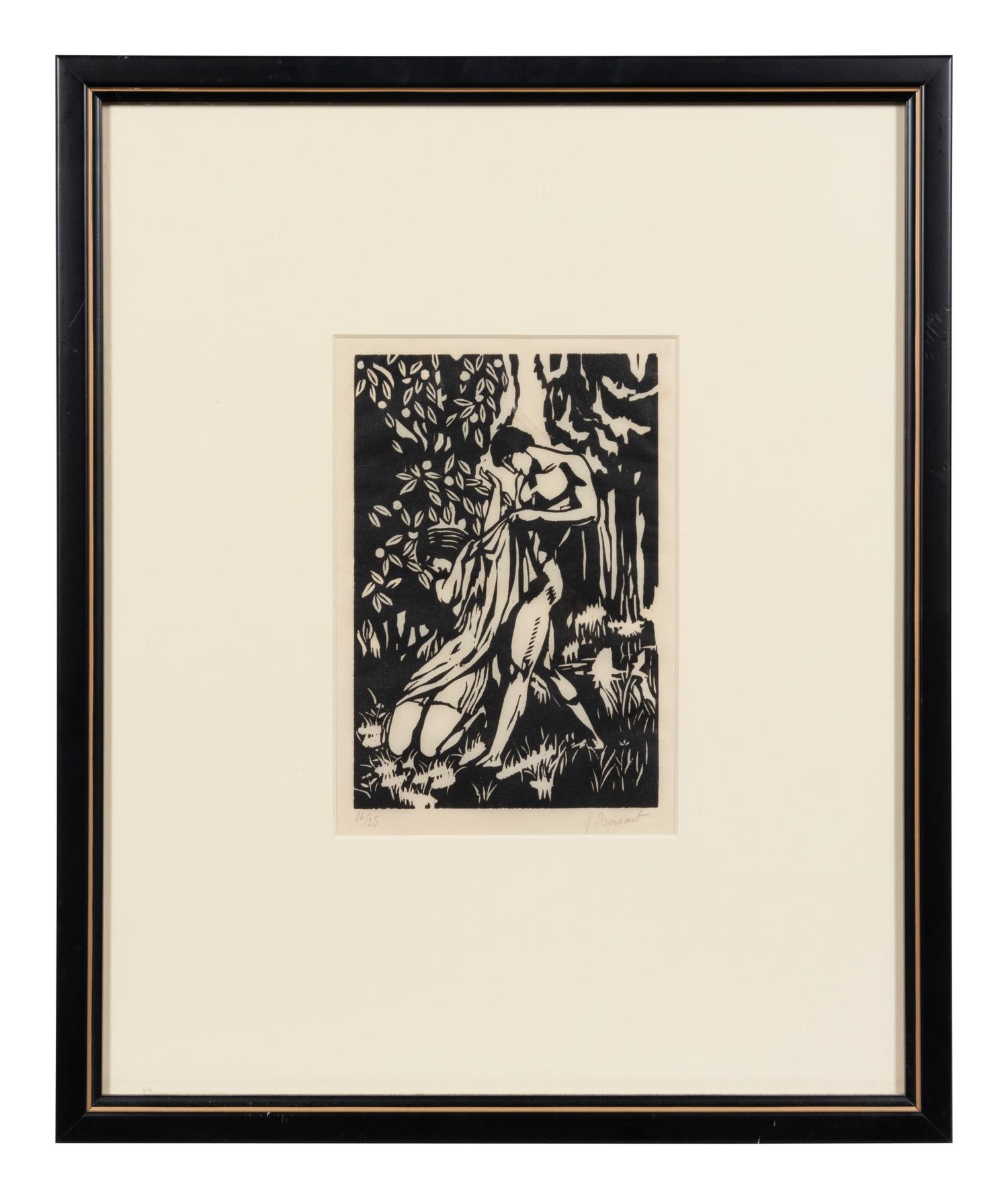 A group of three 20th Century French prints (by Maurice Denis, Adrien de Witte and one signed illegibly)