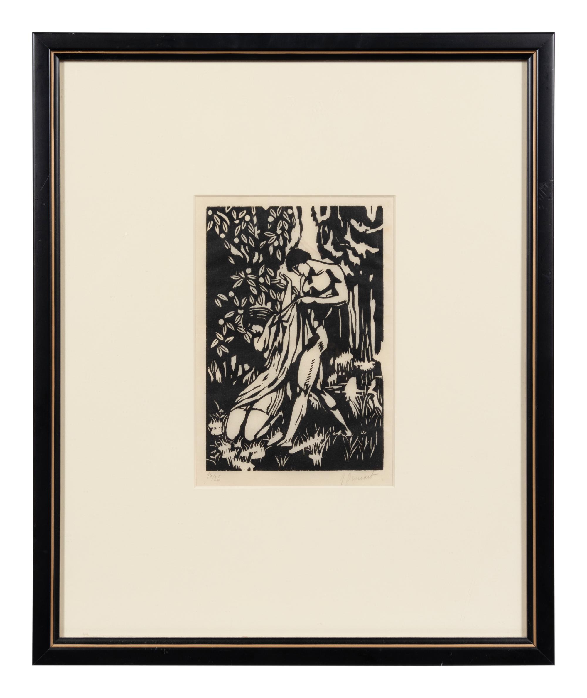 A group of three 20th Century French prints (by Maurice Denis, Adrien de Witte and one signed illegibly)