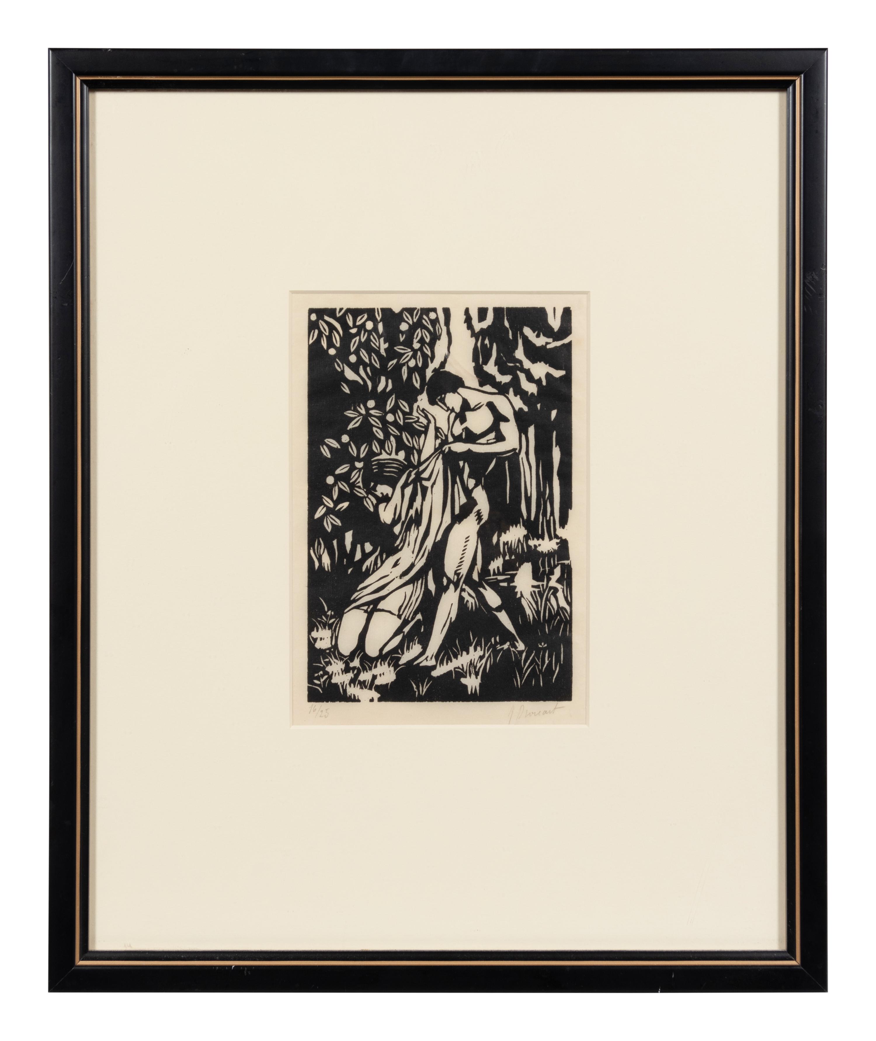A group of three 20th Century French prints (by Maurice Denis, Adrien de Witte and one signed illegibly)