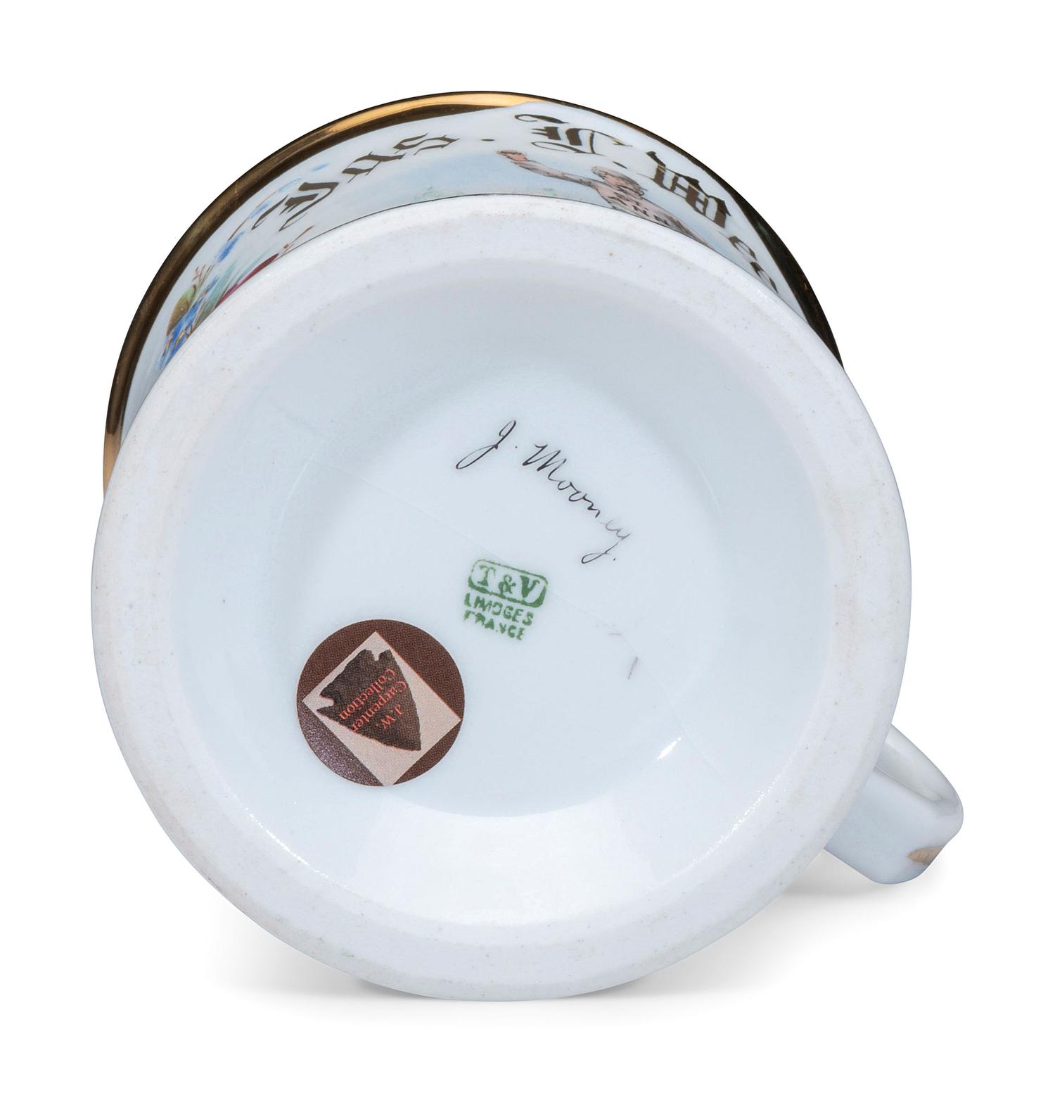 A Baseball Player's Porcelain Occupational Shaving Mug