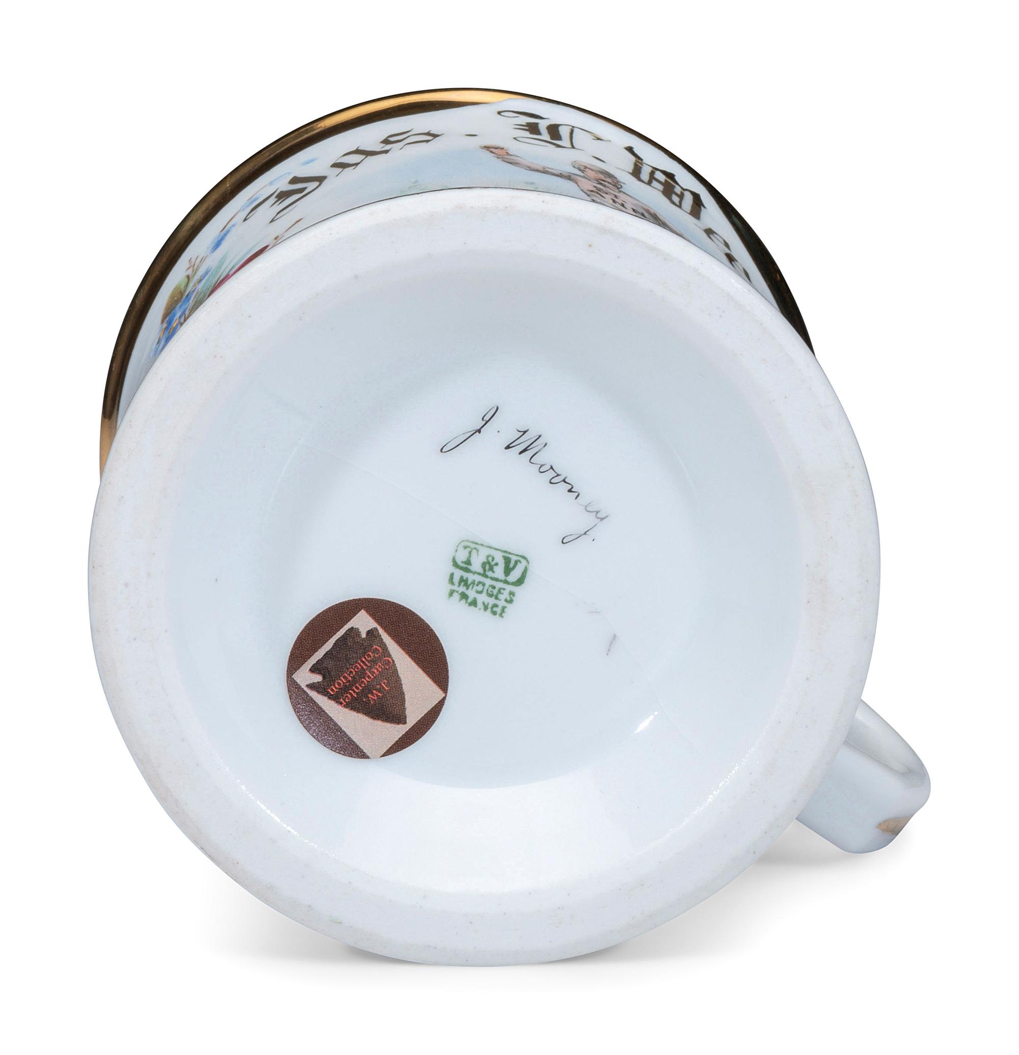 A Baseball Player's Porcelain Occupational Shaving Mug