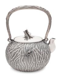 A Japanese Silver Kettle
