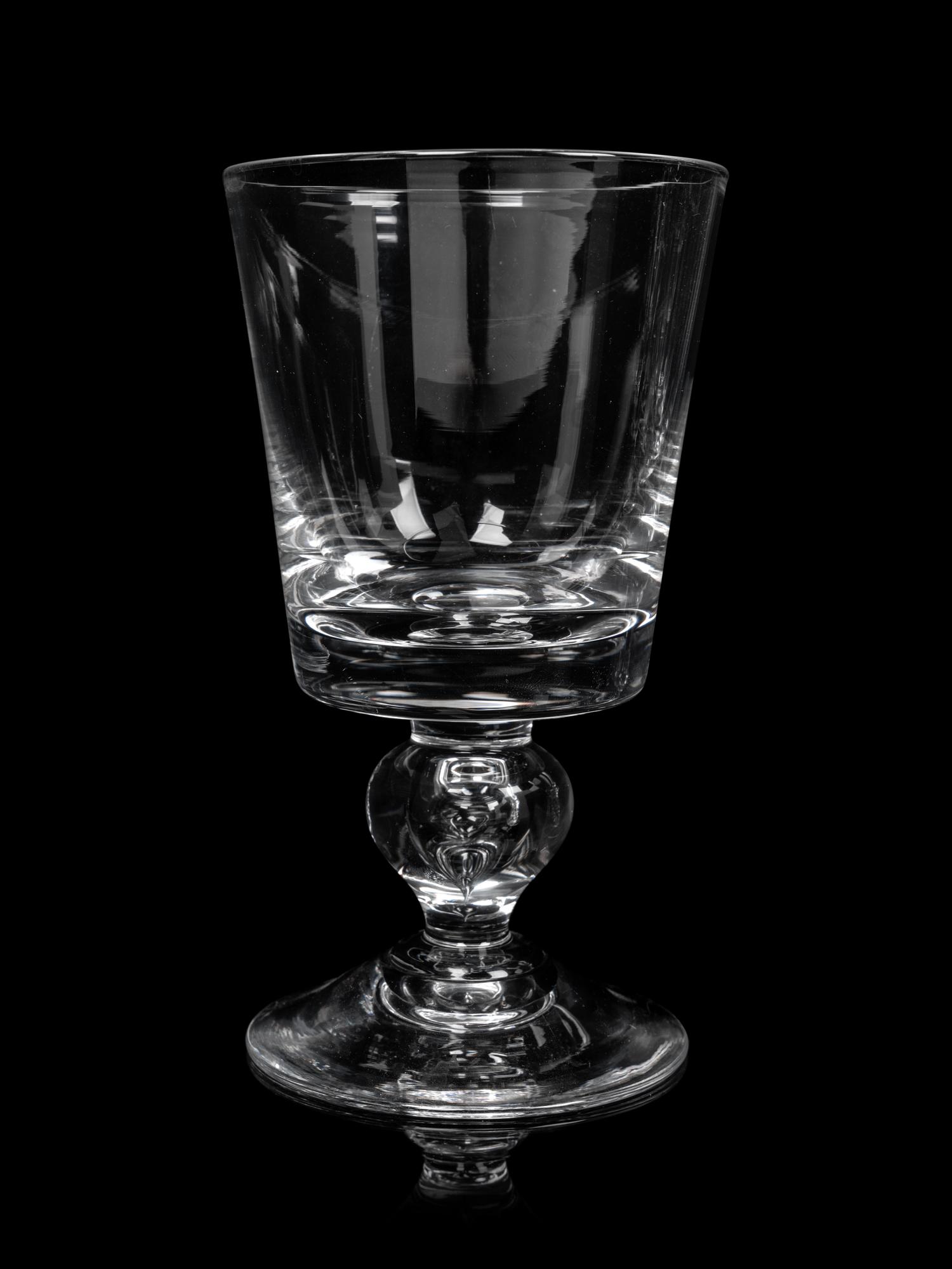 A Steuben Teardrop Glass Stemware Service