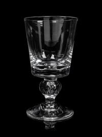 A Steuben Teardrop Glass Stemware Service