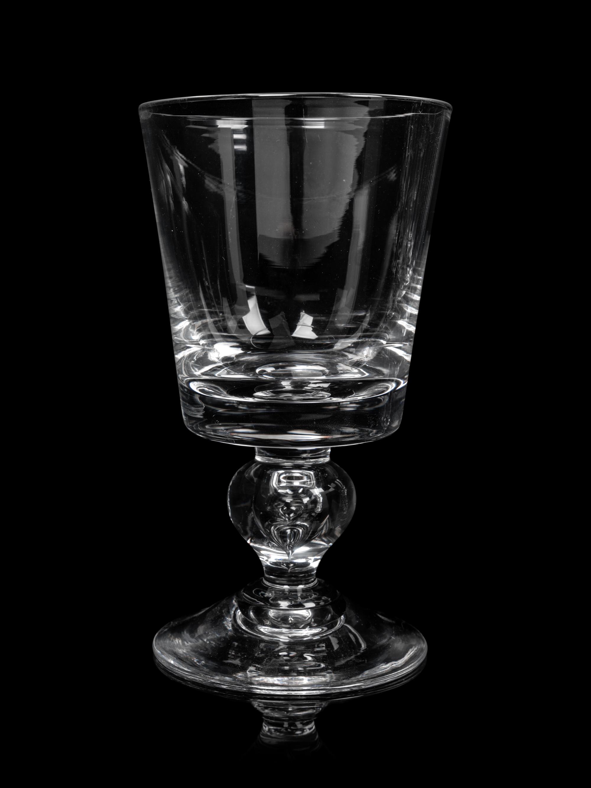 A Steuben Teardrop Glass Stemware Service