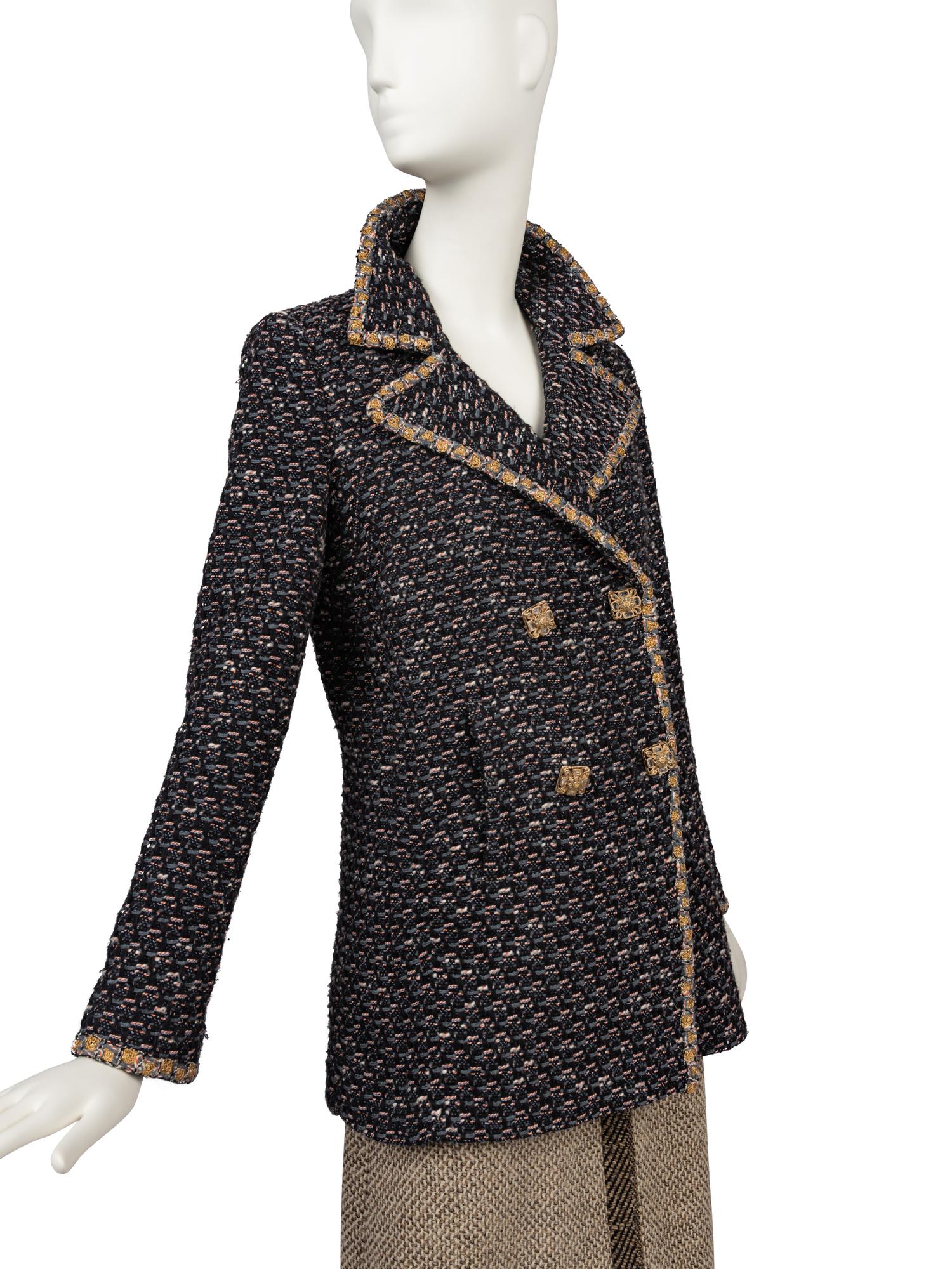 Chanel Long Double Breasted Coat, 2010-20s