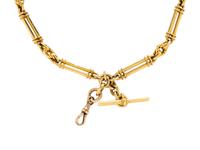 JOHN GRINSELL & SONS, YELLOW GOLD FOB CHAIN