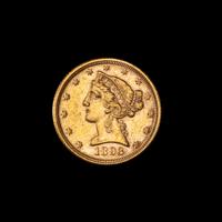 A United States 1893 Liberty Head $5 Gold Coin