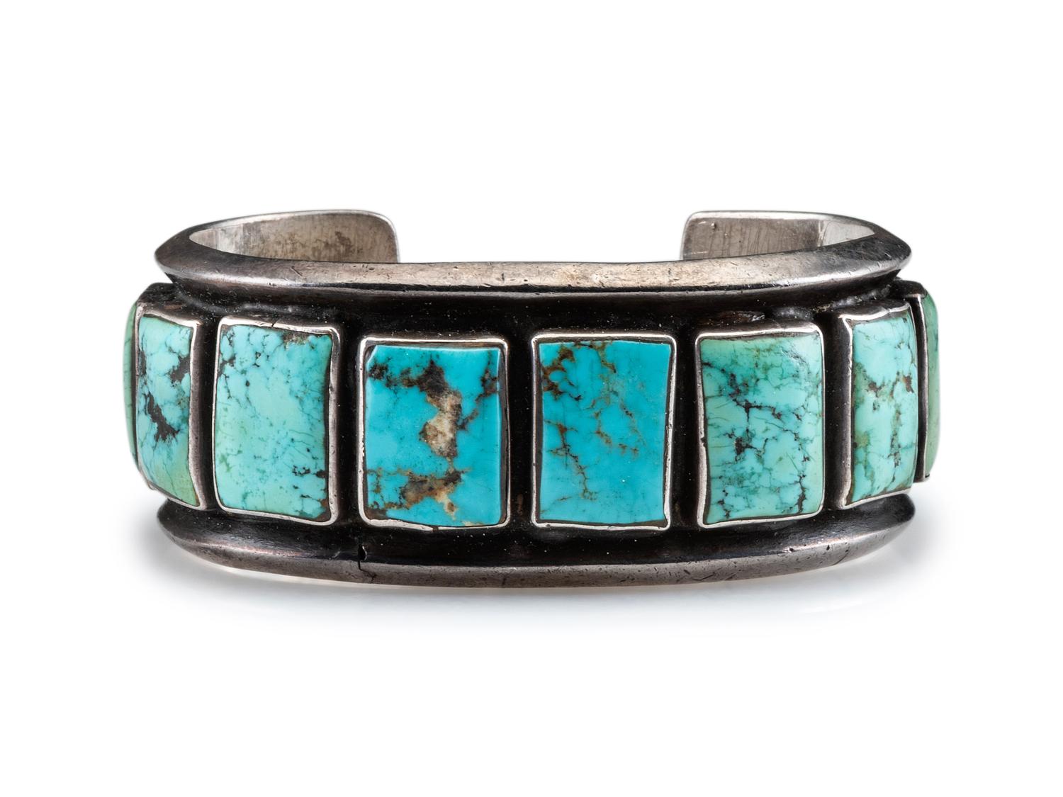 Silver and Turquoise Cuff Bracelet