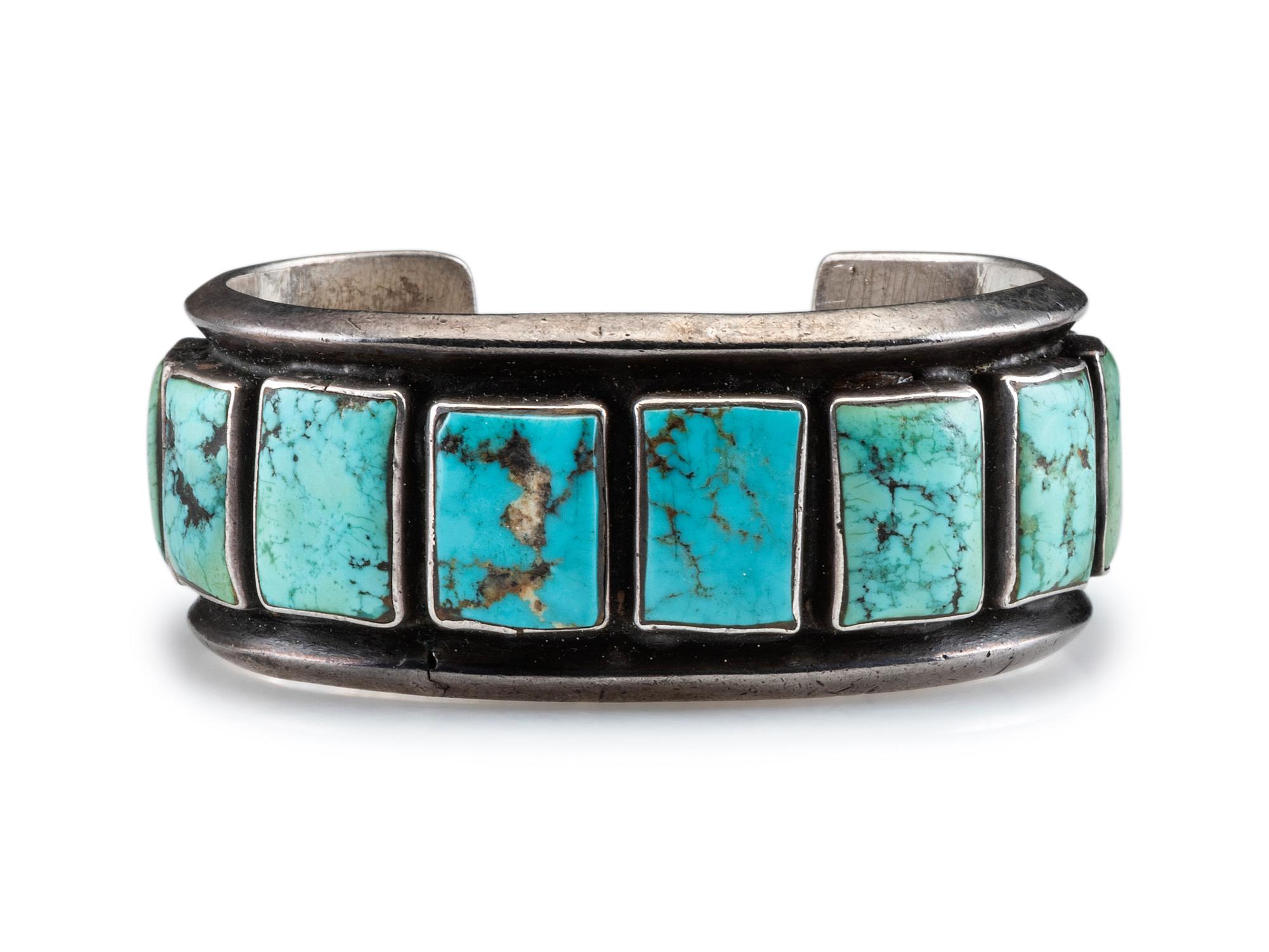 Silver and Turquoise Cuff Bracelet