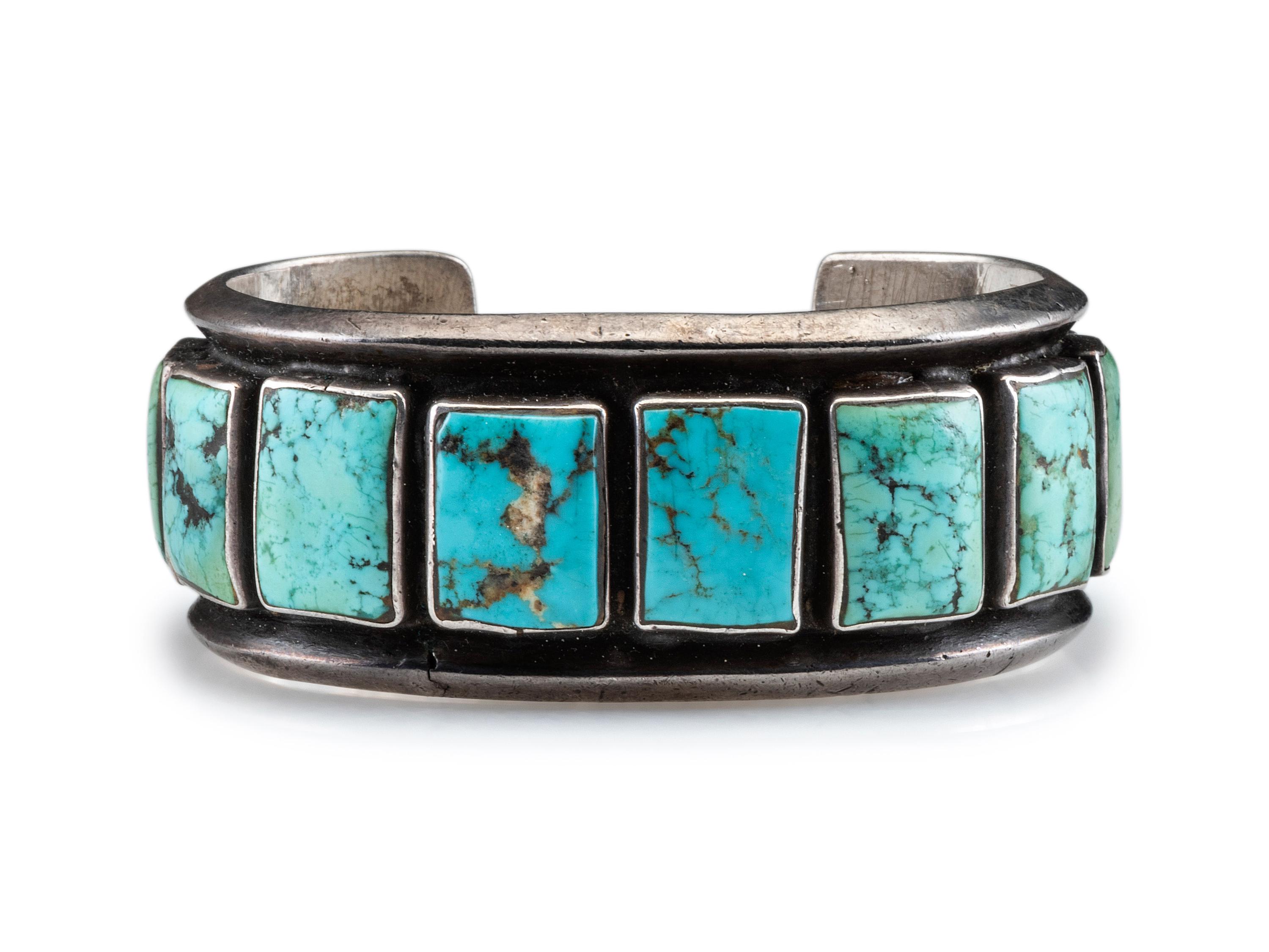 Silver and Turquoise Cuff Bracelet