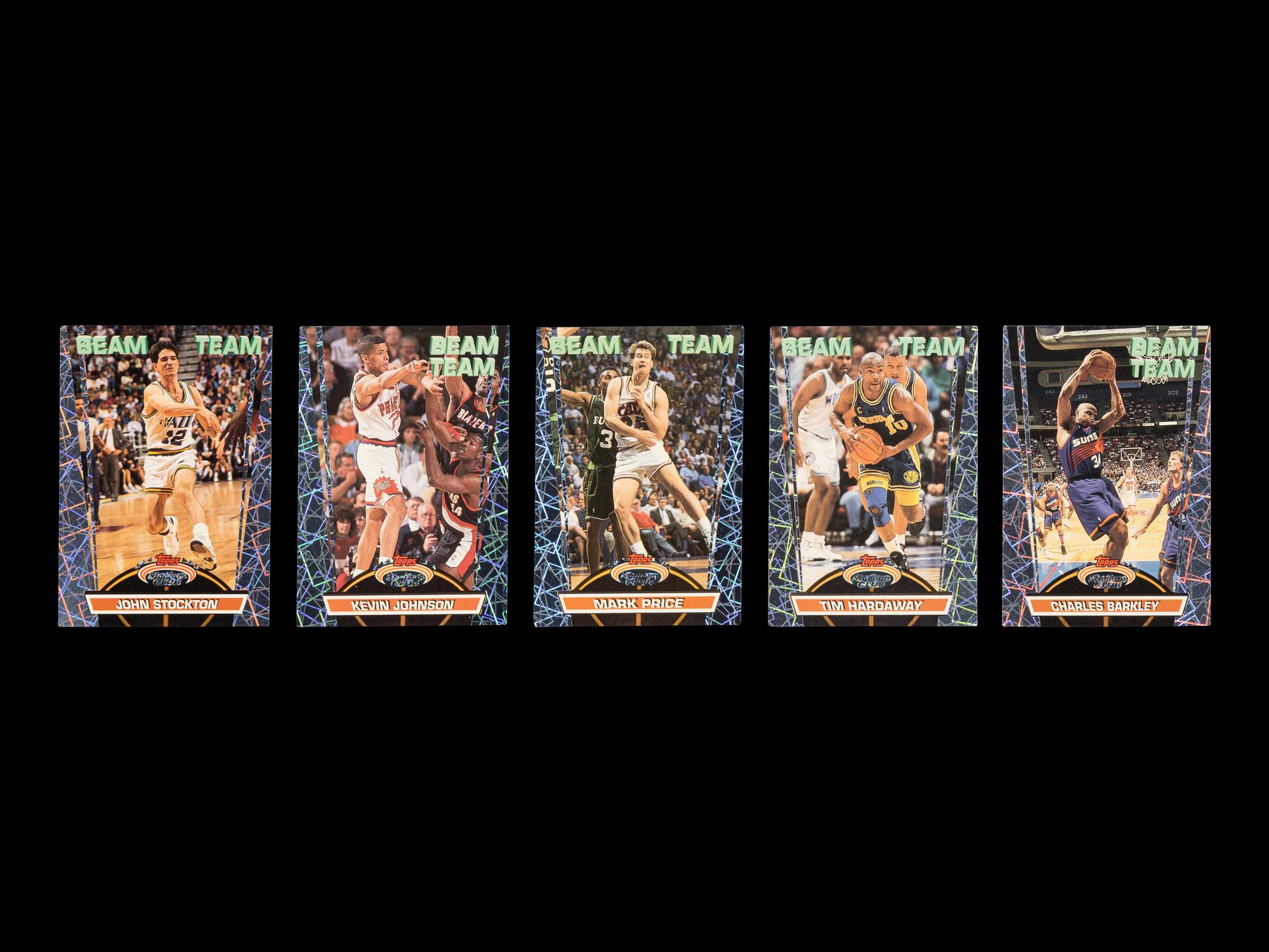 A Complete Set of 21 1992-93 Topps Beam Team Basketball Cards (Shaquille O'Neal Rookie),